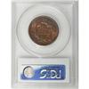 Image 2 : 1856 1C Slanted 5 Red and Brown MS64 PCGS