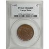 Image 1 : 1857 1C Large Date Brown MS64 PCGS