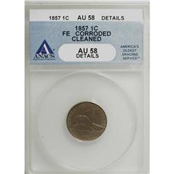 1857 1C AU58 ANACS