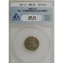 1857 1C MS60 ANACS