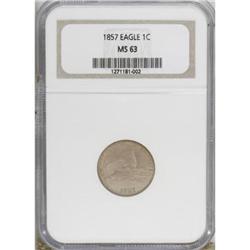 1857 1C MS63 NGC