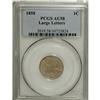 Image 1 : 1858 1C Large Letters AU58 PCGS