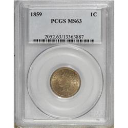 1859 1C MS63 PCGS