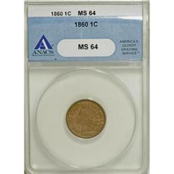 1860 1C MS64 ANACS