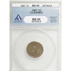 1861 1C MS60 ANACS