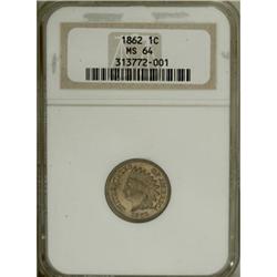 1862 1C MS64 NGC