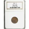 Image 1 : 1866 1C Brown MS65 NGC