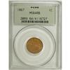Image 1 : 1867 1C Red and Brown MS64 PCGS