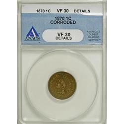 1870 1C VF30 ANACS