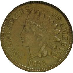 1871 1C AU58 NGC