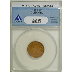 1872 1C AU50 ANACS
