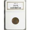 Image 1 : 1874 1C Red and Brown MS64 NGC