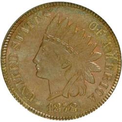 1878 1C Brown MS64 PCGS