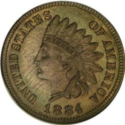 1884 1C Red and Brown MS65 NGC