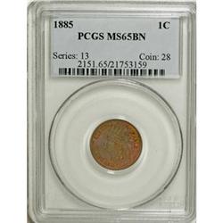 1885 1C Brown MS65 PCGS
