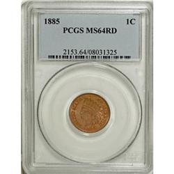 1885 1C Red MS64 PCGS