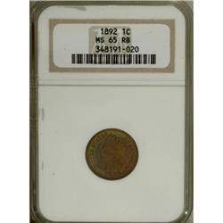 1892 1C Red and Brown MS65 NGC