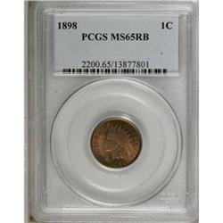 1898 1C Red and Brown MS65 PCGS