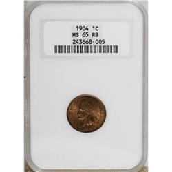 1904 1C Red and Brown MS65 NGC