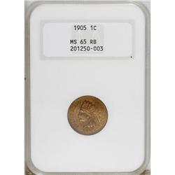 1905 1C Red and Brown MS65 NGC