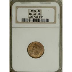 1907 1C Red and Brown MS65 NGC