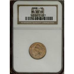 1908 1C Red MS65 NGC