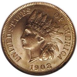 1908 1C Red MS65 NGC