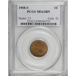 1908-S 1C Brown MS63 PCGS