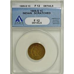 1909-S 1C F12 ANACS