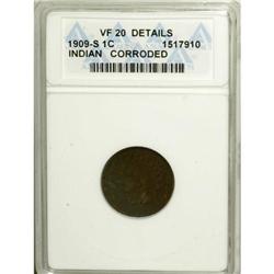 1909-S 1C VF20 ANACS