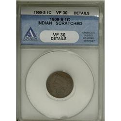 1909-S 1C VF30 ANACS