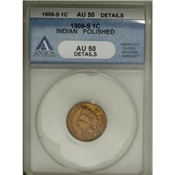 1909-S 1C AU50 ANACS