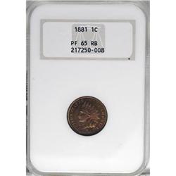 1881 1C Red and Brown PR65 NGC