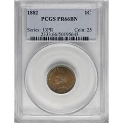 1882 1C Brown PR66 PCGS