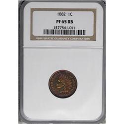 1882 1C Red and Brown PR65 NGC