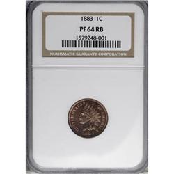 1883 1C Red and Brown PR64 NGC