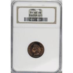1884 1C Red and Brown PR65 NGC