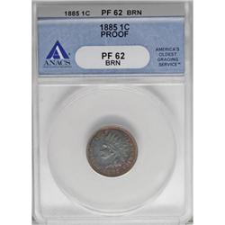 1885 1C Brown PR62 ANACS