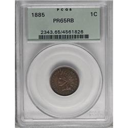 1885 1C Red and Brown PR65 PCGS