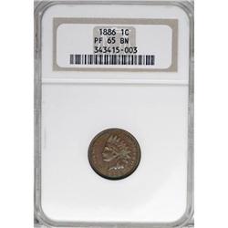 1886 1C Type One Brown PR65 NGC