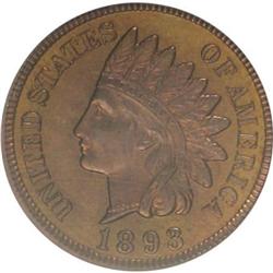 1893 1C Red and Brown PR64 PCGS