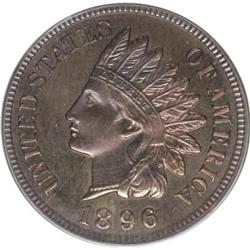 1896 1C Red and Brown PR65 PCGS