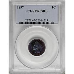 1897 1C Red and Brown PR65 PCGS
