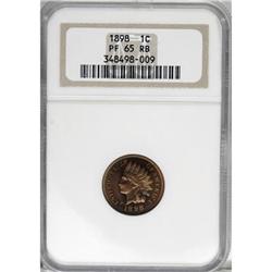 1898 1C Red and Brown PR65 NGC