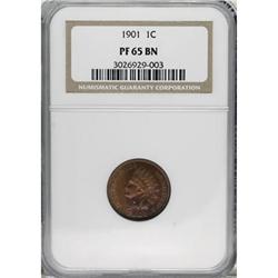 1901 1C Brown PR65 NGC
