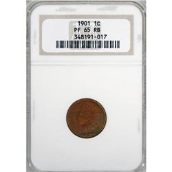 1901 1C Red and Brown PR65 NGC