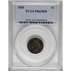 1905 1C Red and Brown PR65 PCGS