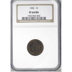 1906 1C Brown PR64 NGC