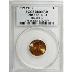 1909 1C VDB DDO Red MS64 PCGS