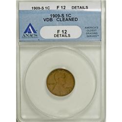 1909-S VDB 1C  F12 ANACS